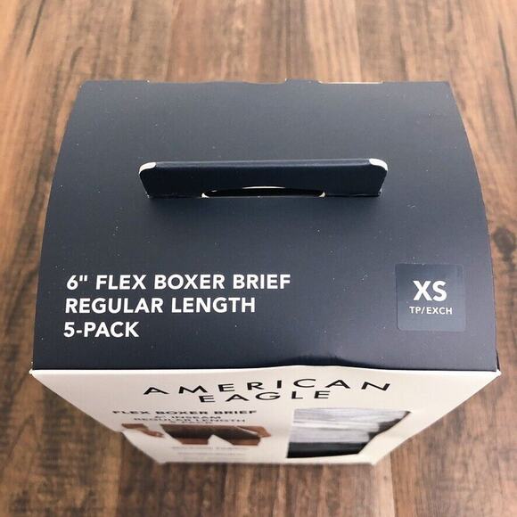 American Eagle Flex Boxer Briefs 6" Inch 5-Pack Stretchy Soft Size XS Gray Multi - Picture 6 of 7